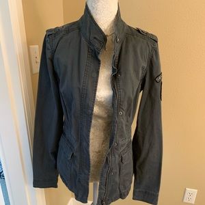 Grayish/navy jacket- super cute